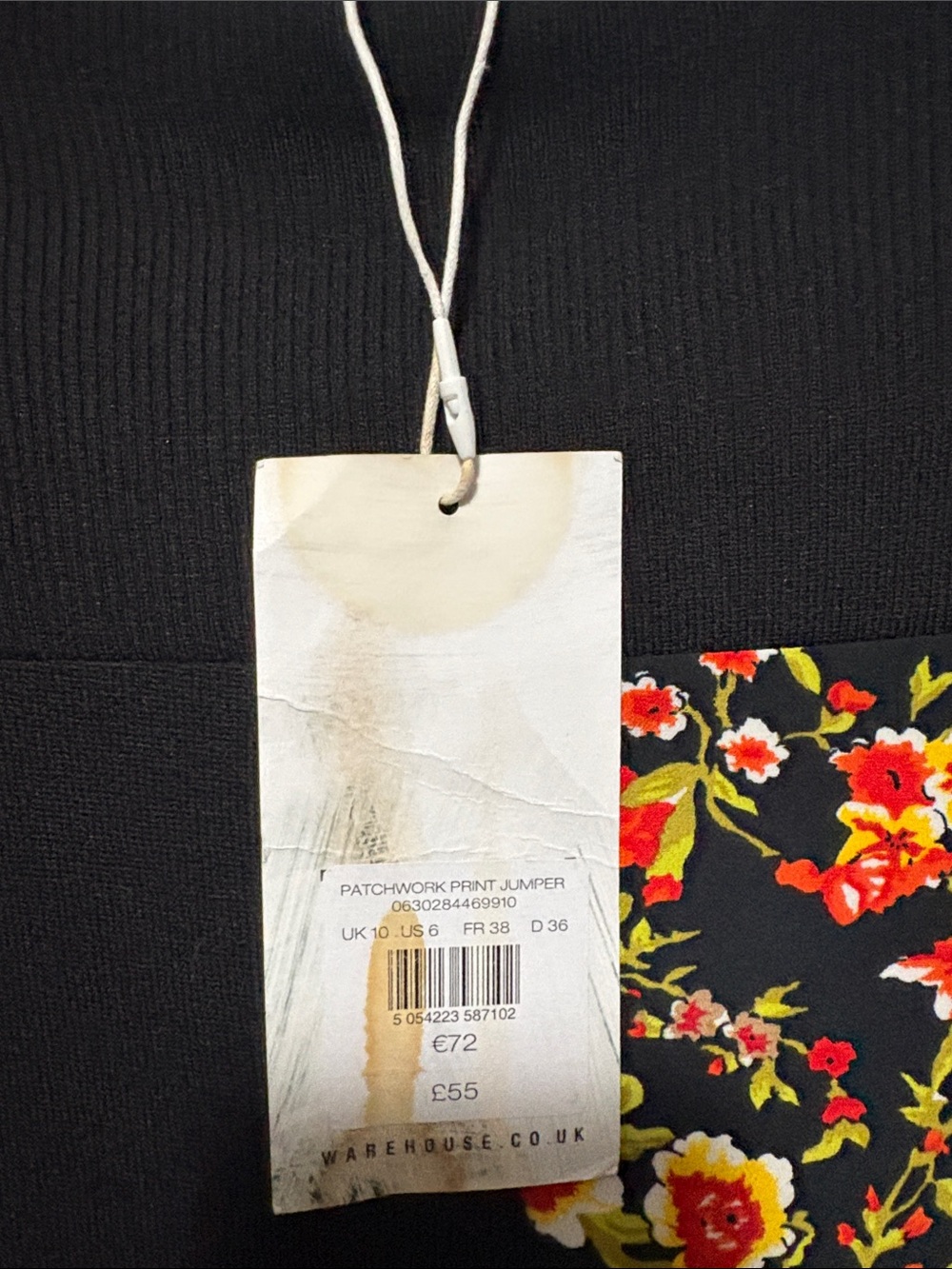 FLORAL PATCH SWEATER - Picture 2 of 4